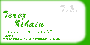 terez mihaiu business card